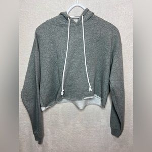 Cropped Gray Hoodie 🩶